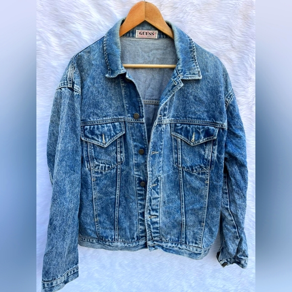 Guess Vintage Acid Wash Denim Jacket - Picture 5 of 13